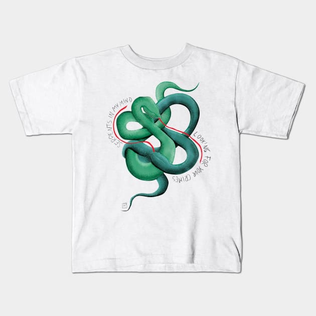 Serpents - Sharon Van Etten Kids T-Shirt by frayedalice